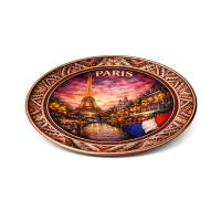 Handmade Paris Copper Plate